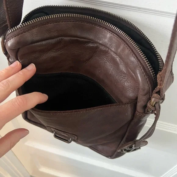 Harbour 2nd Dark Brown Leather Crossbody - Picture 6 of 7